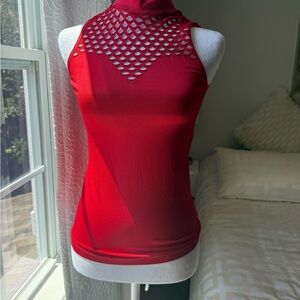 Venus Red Sleeveless Women's Top